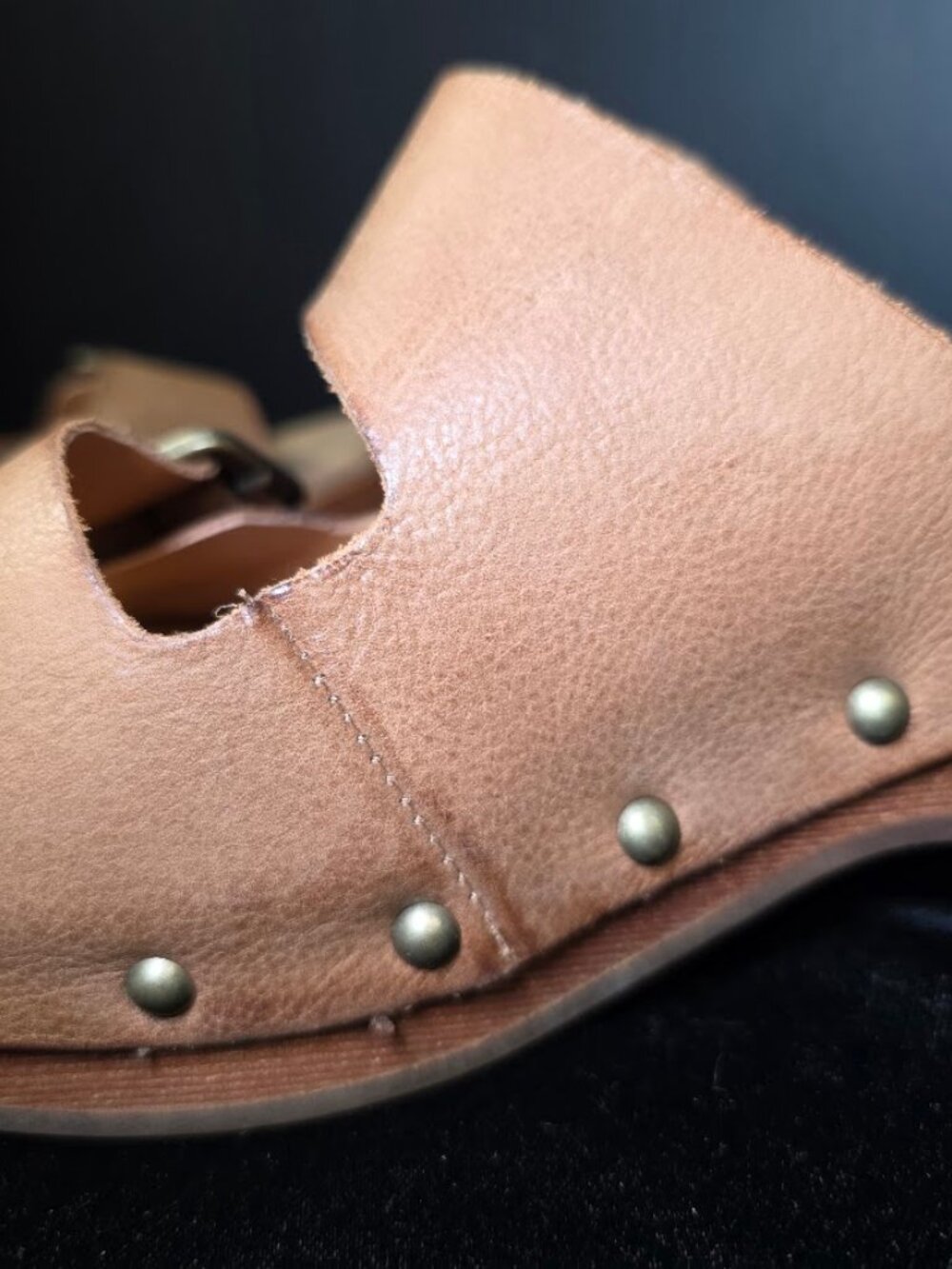 Kork-Ease Saffron Slide Leather Sandal Cork Woodgrain 9 - Picture 8 of 11
